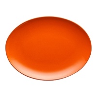 This platter in a radiant Orange Peel is handcrafted in Germany from high fired ceramic earthenware that is dishwasher safe. Mix and match with other Waechtersbach colors to make a table all your own. This platter in a radiant Orange Peel is handcrafted in Germany from high fired ceramic earthenware that is dishwasher safe. Mix and match with other Waechtersbach colors to make a table all your own.