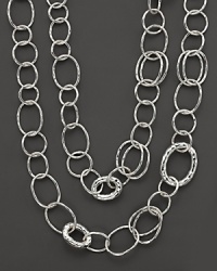 From the Silver collection long chain link necklace. Designed by Ippolita. From the Silver collection long chain link necklace. Designed by Ippolita.