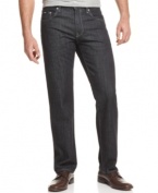 In a dynamic dark wash, these jeans from Hugo Boss can go from a casual office look to after-hours in no time flat.