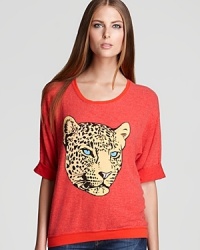Show off your wild side in WILDFOX's jungle cat printed sweatshirt, crafted in a light weight for an effortless, anytime layer. Show off your wild side in WILDFOX's jungle cat printed sweatshirt, crafted in a light weight for an effortless, anytime layer.