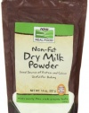 NOW Foods Non Fat Dry Milk Powder,  14 Ounce Bags (Pack of 4)