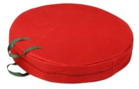Honey-Can-Do SFT-01596 Wreath Storage Bag with Handles and Zipper, 30-Inch, Holiday Red Honey-Can-Do SFT-01596 Wreath Storage Bag with Handles and Zipper, 30-Inch, Holiday Red