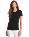 Three Dots Women's Shortsleeve Crewneck Tee