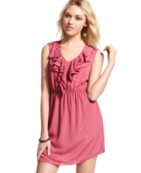 Tiers of ruffles create the prettiest bodice design on this super cute day dress from BeBop! (Clearance) Tiers of ruffles create the prettiest bodice design on this super cute day dress from BeBop! (Clearance)