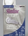 SlimLine 2236 Flat Plug Extension Cord, 2-Wire, White, 7-Foot