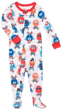 Carters Skateboarding Monster Pajamas WHITE MULTI 18 Mo Carters Skateboarding Monster Pajamas WHITE MULTI 18 Mo