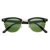 Vintage Classic Half Frame Semi-Rimless Wayfarer Optical RX Sunglasses