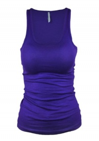 Active Basic Cotton Spandex Juniors Slim Fit Tank Top Active Basic Cotton Spandex Juniors Slim Fit Tank Top