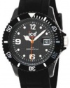 Ice-Watch Unisex SI.BK.U.S.09 Sili Collection Black Plastic and Silicone Watch