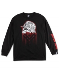 Metal Mulisha t-shirt with loose fitting style and eccentric front graphic. Metal Mulisha t-shirt with loose fitting style and eccentric front graphic.