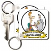 Funny Worlds Greatest Graphic Artist Male Cartoon - Set Of 4 Key Chains