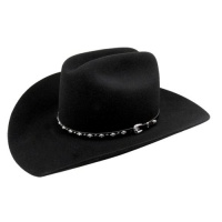 Bailey Western Night Rider 4X Hat Black/7 3/8 Bailey Western Night Rider 4X Hat Black/7 3/8
