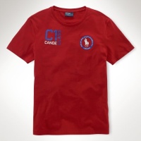 Polo Ralph Lauren Custom-Fit RL Canoe T-Shirt (Small, Red) Polo Ralph Lauren Custom-Fit RL Canoe T-Shirt (Small, Red)