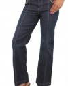 Style&co. Jeans Women's Tummy Control Belted Trouser, Rinse