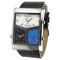 Men's Three Dial World Traveler Watch Men's Three Dial World Traveler Watch