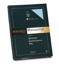 Southworth Manuscript Cover, Scored at 3/4 x 9 x 12.5 Inches, 30 lb, Blue, 100 per Box (41SM) Southworth Manuscript Cover, Scored at 3/4 x 9 x 12.5 Inches, 30 lb, Blue, 100 per Box (41SM)