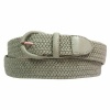 Light Gray Braided Elastic Stretch Belt