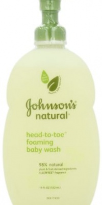Johnson's Natural Head-to-Toe Foaming Baby Wash, 18 Ounce Johnson's Natural Head-to-Toe Foaming Baby Wash, 18 Ounce