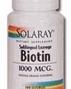 Solaray - Biotin 1000 Lozenge Orange Orange 1000mcg - 100 lozenges