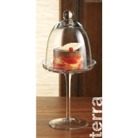 Terra Footed Dessert Dome - 9.75 Inches Terra Footed Dessert Dome - 9.75 Inches
