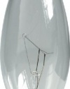 GE 16050 60-Watt Candelabra Base Bent Tip Light Bulb, Crystal Clear, 4-Pack