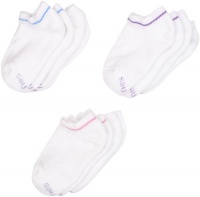 Hanes Girls 7-16 Six Pack White Low Cut Ankle Sock Hanes Girls 7-16 Six Pack White Low Cut Ankle Sock