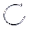 20 Gauge Stainless Steel Nose Hoop - 5/16 N7