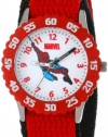 Marvel Comics Kids' W000104 Spider-Man Stainless Steel Time Teacher Watch