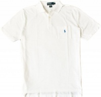 Polo Ralph Lauren Classic-Fit Pocket Polo, White, Medium Polo Ralph Lauren Classic-Fit Pocket Polo, White, Medium