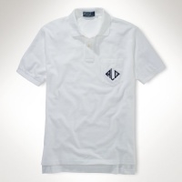 Polo Ralph Lauren Classic-Fit Classic-Fit Monogram Polo, White, X-Large Polo Ralph Lauren Classic-Fit Classic-Fit Monogram Polo, White, X-Large