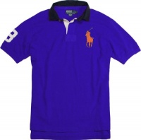 Polo Ralph Lauren Men's Classic-Fit Mesh Big Pony Rugby Polo Shirt (Rugby Royal) (Large) Polo Ralph Lauren Men's Classic-Fit Mesh Big Pony Rugby Polo Shirt (Rugby Royal) (Large)