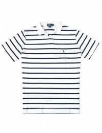 PRL Classic-Fit Striped Pocket Polo, White, L PRL Classic-Fit Striped Pocket Polo, White, L
