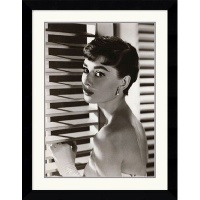 Audrey Hepburn Blinds Framed Art Print Audrey Hepburn Blinds Framed Art Print