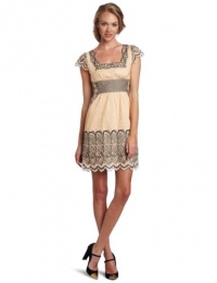Catherine Malandrino Women's Cap Sleeve Dress, Orange, 8 Catherine Malandrino Women's Cap Sleeve Dress, Orange, 8