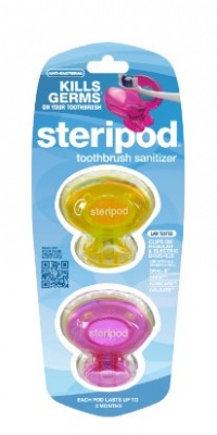 Steripod Toothbrush Sanitizer - Yellow & pink Steripod Toothbrush Sanitizer - Yellow & pink