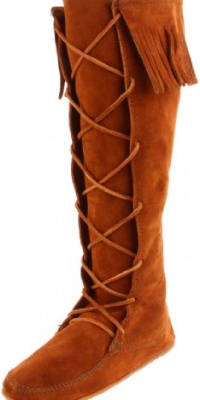 Minnetonka Women's 1422 Front Lace Knee-High Boot Minnetonka Women's 1422 Front Lace Knee-High Boot
