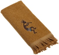 Avanti Kokopelli Fingertip Towel, Nutmeg Avanti Kokopelli Fingertip Towel, Nutmeg