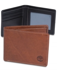Keep your currency bills organized and your credit cards at an easy reach with this handsome leather mini slimfold wallet by Timberland. Makes a great gift. Keep your currency bills organized and your credit cards at an easy reach with this handsome leather mini slimfold wallet by Timberland. Makes a great gift.