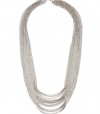 G by GUESS Women's Silver-Tone Layered Chain Necklace, SILVER