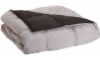 All-Season Down Alternative Reversible Comforter Set, Twin/Twin Extra Long, Black/Gray