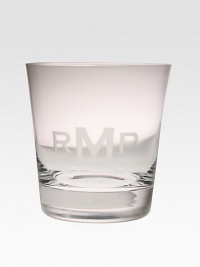 The perfect, oversized double old fashion glass in a classic pattern for the whiskey lover. Clear glass4H X 3.75DDishwasher safeImportedFOR PERSONALIZATIONSelect a quantity, then scroll down and click on PERSONALIZE & ADD TO BAG to choose and preview your personalization options. Please allow 2 weeks for delivery. The perfect, oversized double old fashion glass in a classic pattern for the whiskey lover. Clear glass4H X 3.75DDishwasher safeImportedFOR PERSONALIZATIONSelect a quantity, then scroll down and click on PERSONALIZE & ADD TO BAG to choose and preview your personalization options. Please allow 2 weeks for delivery.
