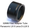 EzFoto 52mm Lens Adapter Tube for Panasonic Lumix LX-5 / Leica D-LUX5