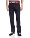 Southpole Men's Belted Long Denim with Matching Color Belt