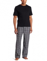 Majestic International Men's 2 Piece Woven Pajama Pant And Crew Neck Top Majestic International Men's 2 Piece Woven Pajama Pant And Crew Neck Top