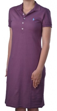 Polo Ralph Lauren Women's Cotton Mesh Polo Dress-Purple Polo Ralph Lauren Women's Cotton Mesh Polo Dress-Purple