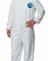 DuPont TY120S Disposable Tyvek White Coverall Suit 1412, Size XLarge, Sold by the Each