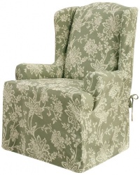 Sure Fit 181026246_SAGE Verona Wing Chair Slipcover, Sage Sure Fit 181026246_SAGE Verona Wing Chair Slipcover, Sage