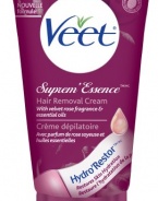 Veet Gel Cream Hair Remover With Essential Oils And Velvet Rose Scent, 6.78 Ounce