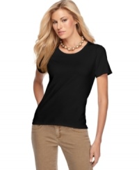 A classic shell is a wardrobe essential - check out this one from Jones New York. A soft silk blend feels as great as it looks! A classic shell is a wardrobe essential - check out this one from Jones New York. A soft silk blend feels as great as it looks!