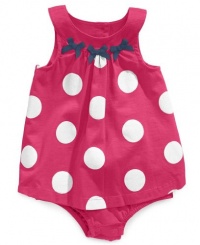 First Impressions Infant Girls Pink Polka Dotted Sunsuit, 12 Months First Impressions Infant Girls Pink Polka Dotted Sunsuit, 12 Months